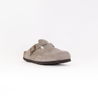 Boston Weiches Fußbett (Unisex) - Taupe Veloursleder