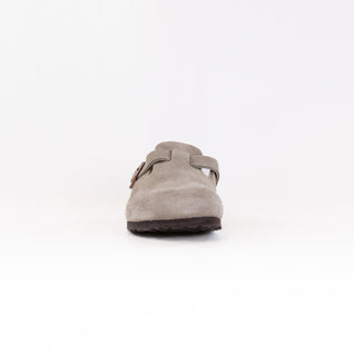 Boston Weiches Fußbett (Unisex) - Taupe Veloursleder