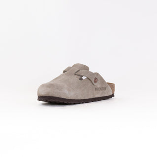 Boston Weiches Fußbett (Unisex) - Taupe Veloursleder