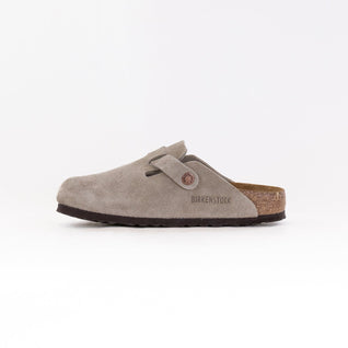 Boston Weiches Fußbett (Unisex) - Taupe Veloursleder