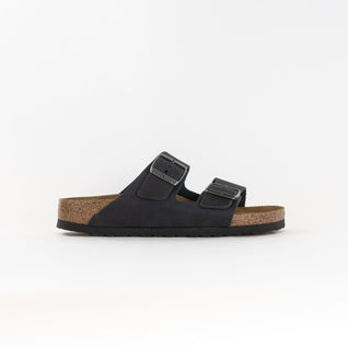 Arizona Weiches Fußbett (Unisex) - Schwarz Geöltes Leder