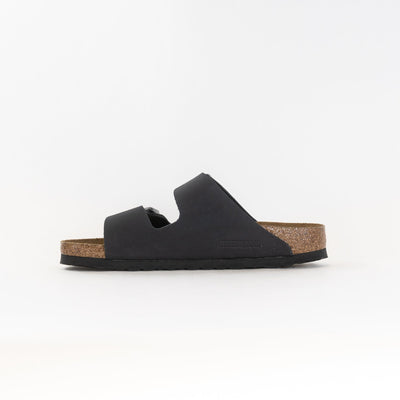 Arizona Weiches Fußbett (Unisex) - Schwarz Geöltes Leder