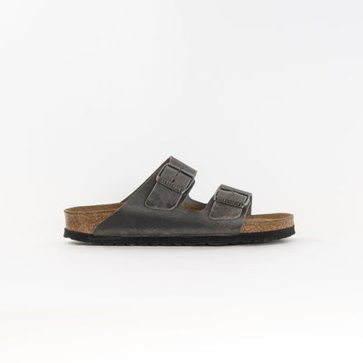 Arizona Weiches Fußbett (Unisex) - Eisengrau Geöltes Leder